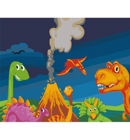 Peinture par numéros - Dinosaur World