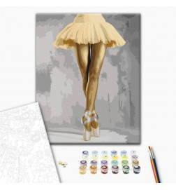 Quadro pintado por você - Yellow Ballerina