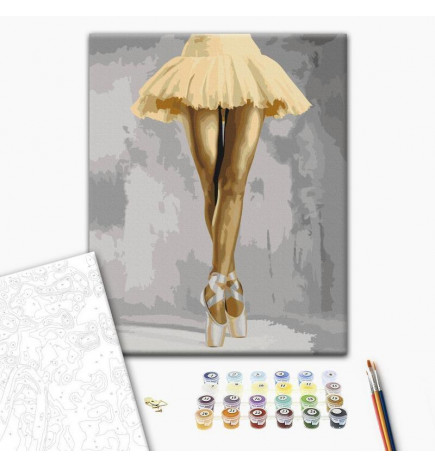 Platno za samostojno slikanje - Yellow Ballerina