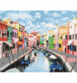 Quadro pintado por você - Houses in Burano