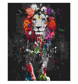 Malen nach Zahlen - Colourful Animals: Lion