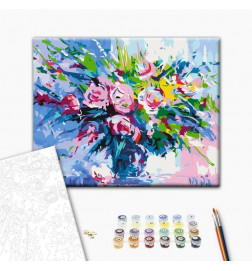 Tapybos pagal skaičius rinkinys - Colorful Bouquet