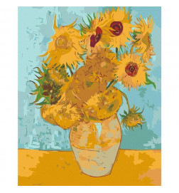 Malen nach Zahlen - Van Goghs Sunflowers