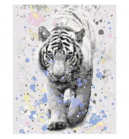 Set de pictură pe numere - White Tiger