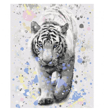 Platno za samostojno slikanje - White Tiger
