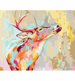 Quadro pintado por você - Proud Deer