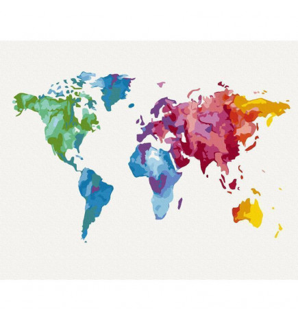 Tapybos pagal skaičius rinkinys - Colours of the World