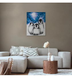 Tapybos pagal skaičius rinkinys - Three Penguins