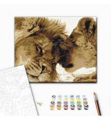 Cuadro para colorear - Cold Owl