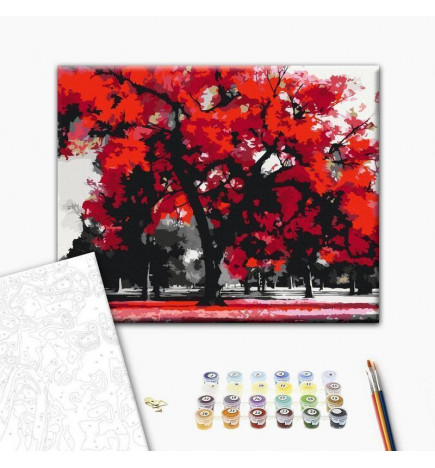Peinture par numéros - Expressive Tree
