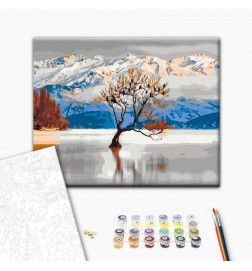 Quadro pintado por você - Wanaka Lake