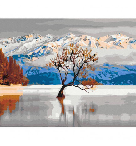 Quadro pintado por você - Wanaka Lake