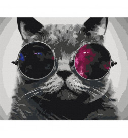 Quadro fai da te - Cat With Glasses