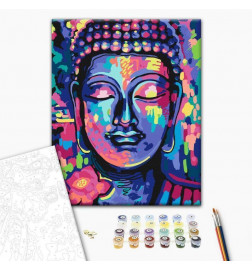 Peinture par numéros - Buddhas Crazy Colors