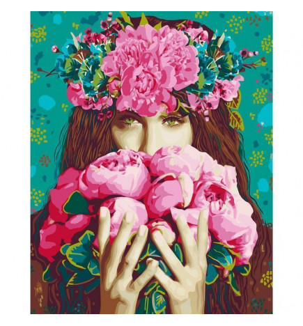Quadro pintado por você - Green-Eyed Woman