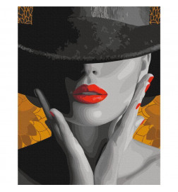 Quadro pintado por você - Elegant Woman