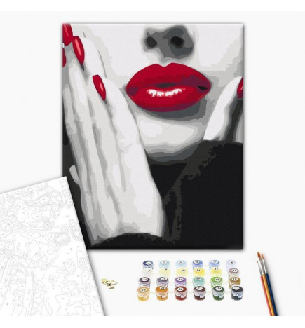 DIY glezna uz audekla - Classy Woman