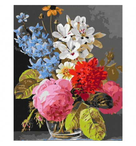 Malen nach Zahlen - Bouquet in a Glass