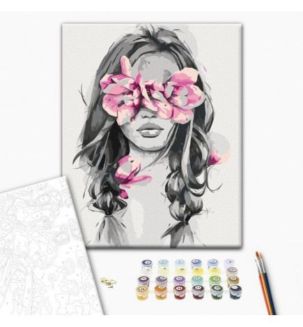 Quadro pintado por você - Flowers On Eyes