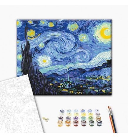 Malen nach Zahlen - Van Goghs Starry Night