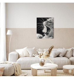 Quadro fai da te - Yawning Kitten