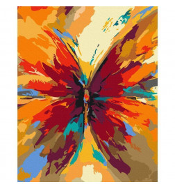 Tee ise maal - Multicolored Butterfly
