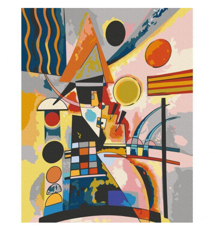 Quadro pintado por você - Vasily Kandinsky: Swinging