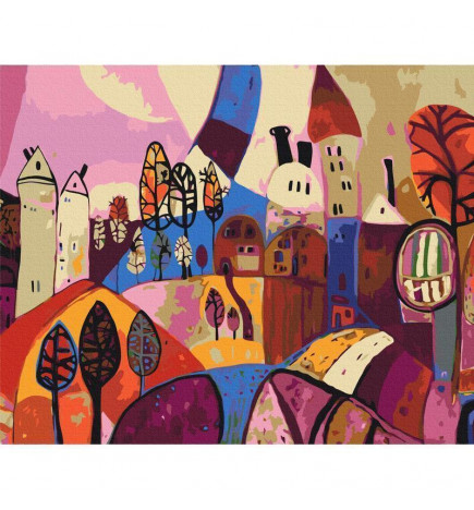 Doe-het-zelf op canvas schilderen - Fairy Land