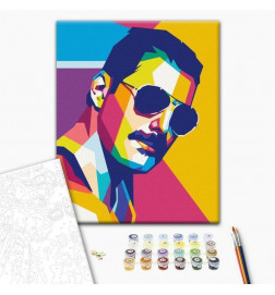 Platno za samostojno slikanje - Colourful Freddie