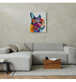 Paint By Numbers Kit - Geometric Cat