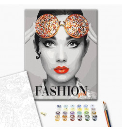 Platno za samostojno slikanje - Fashion Girl