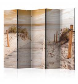 172,00 €Paravent 5 volets - On the beach - sepia II [Room Dividers]