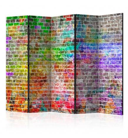 172,00 €Paravento muro di mattoni multicolore 5 ante ARREDALACASA
