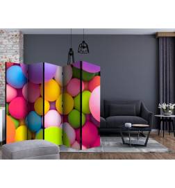 5-teiliges Paravent - Colourful Balls II [Room Dividers]