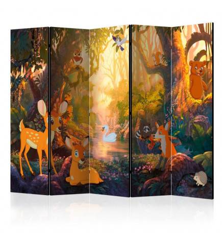 172,00 € Room Divider - Animals in the Forest II [Room Dividers]