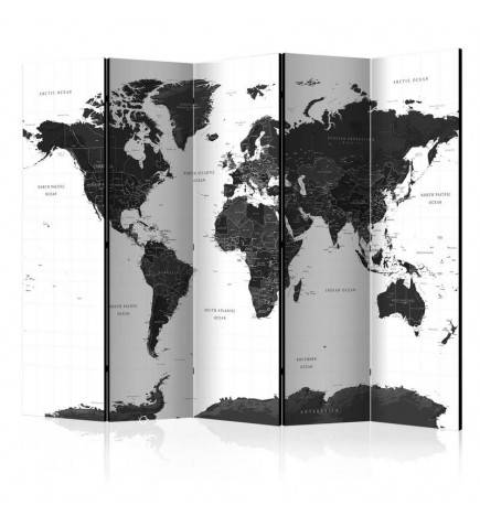 172,00 €Biombo - Black and White Map II [Room Dividers]