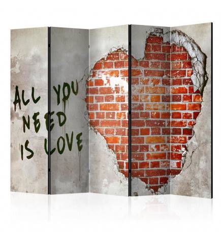 172,00 €Paravent 5 volets - Love is all you need II [Room Dividers]
