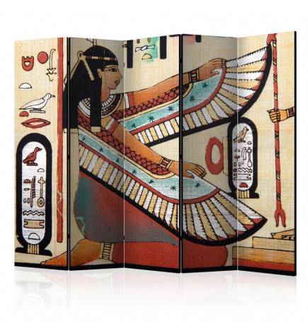 5-teiliges Paravent - Egyptian motif II [Room Dividers]