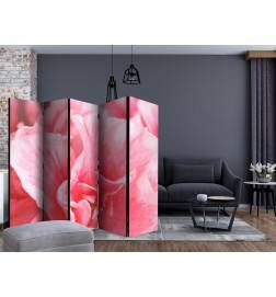 5-teiliges Paravent - Pink azalea flowers II [Room Dividers]