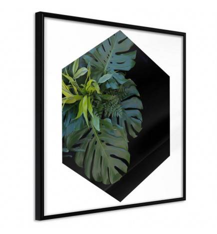 Poster in cornice con le foglie di monstera verdi - Arredalacasa