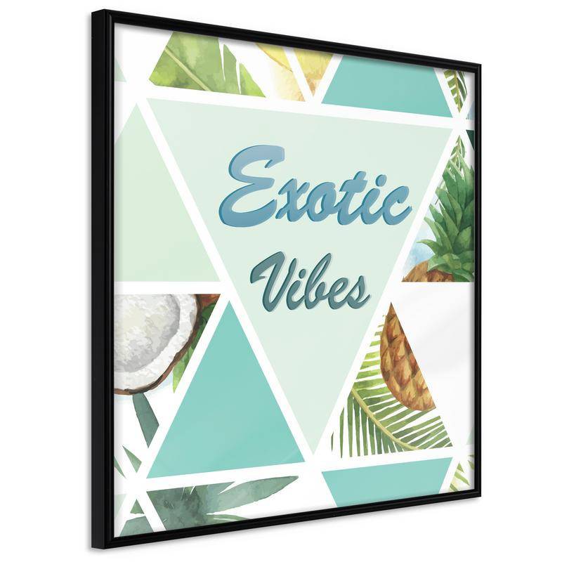 35,00 € Exotic Poster met een ananas op de achtergrond, Arredalacasa