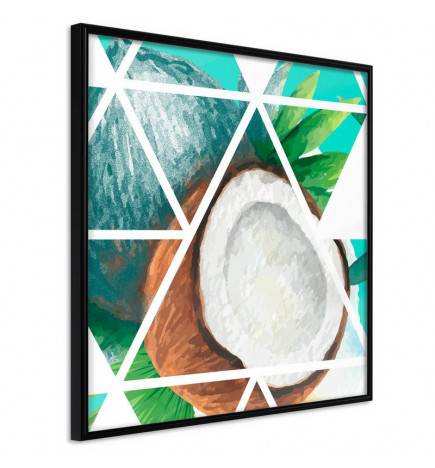 Poster - Tropical Mosaic with Coconut (Square)