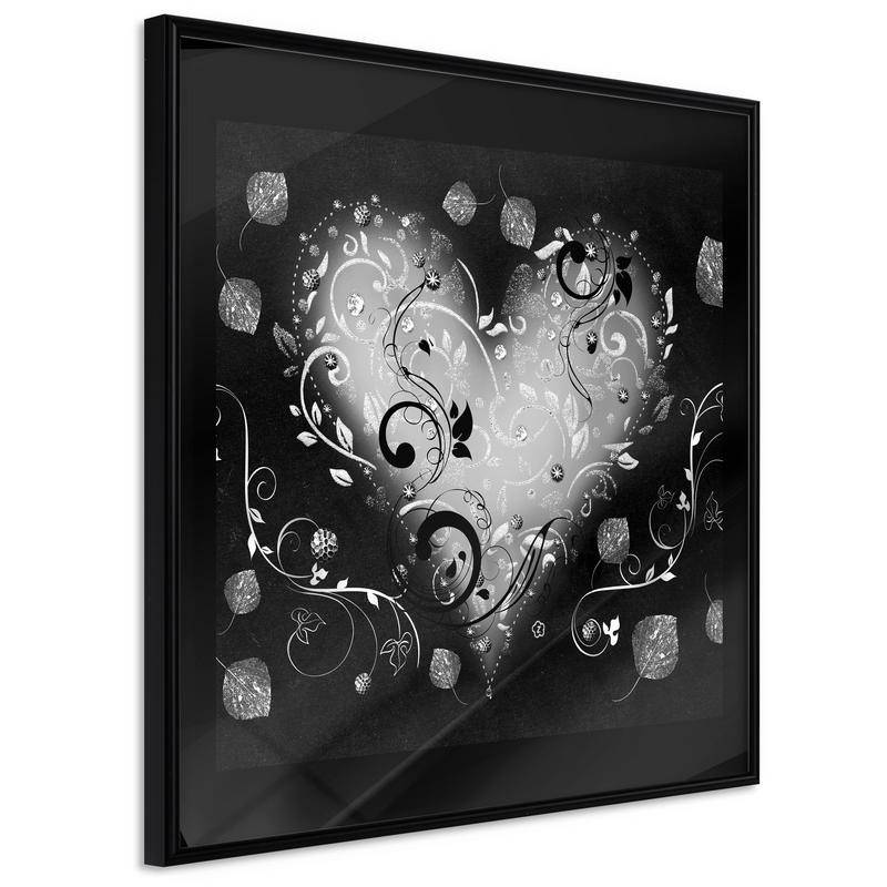 35,00 € Plakat z elegantnim črno-belim srcem - Arredalacasa