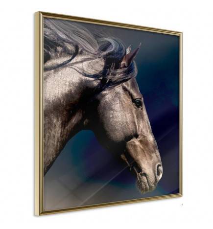 Plakāts ar brūnu zirgu - Arredalacasa