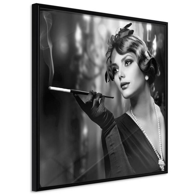 35,00 € Poster met een elegante vrouw die rookt