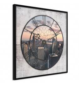 35,00 € Poster met een horloge kijken naar New York Arredalacasa