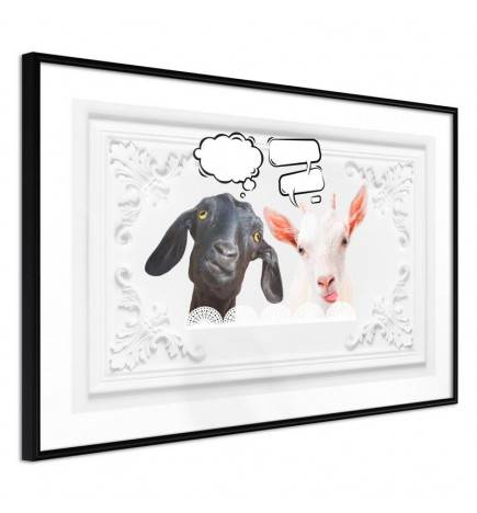 38,00 € Poster met een hond en een geit Arredalacasa