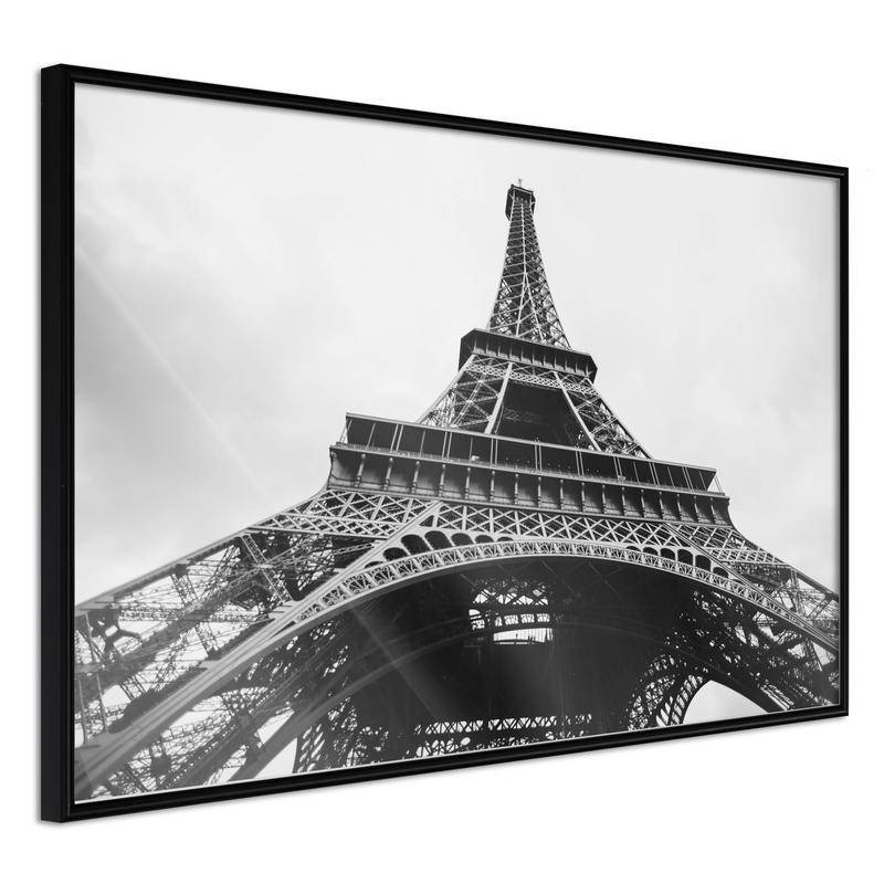 38,00 € Poster Eiffeli torniga valge ja must - Arredalacasa