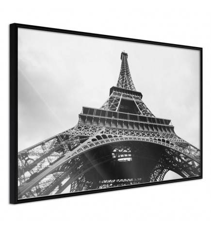 Plakatas su Eifelio bokštu juodai baltas – Arredalacasa
