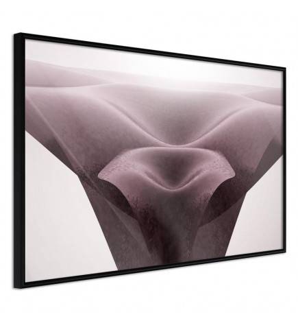 Plakāts ar abstraktu violetu tuksnesi - Arredalacasa
